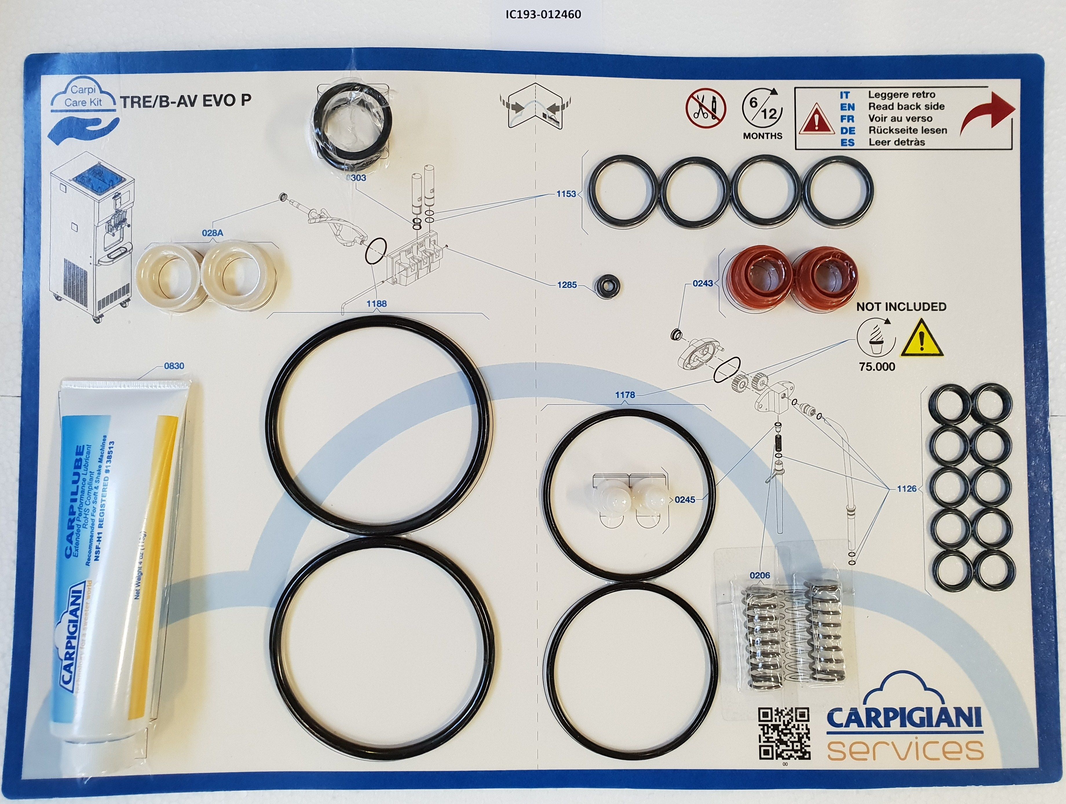 CARPIGIANI sada tesnenia na točenú zmrzlinu TRBP-EVO 740